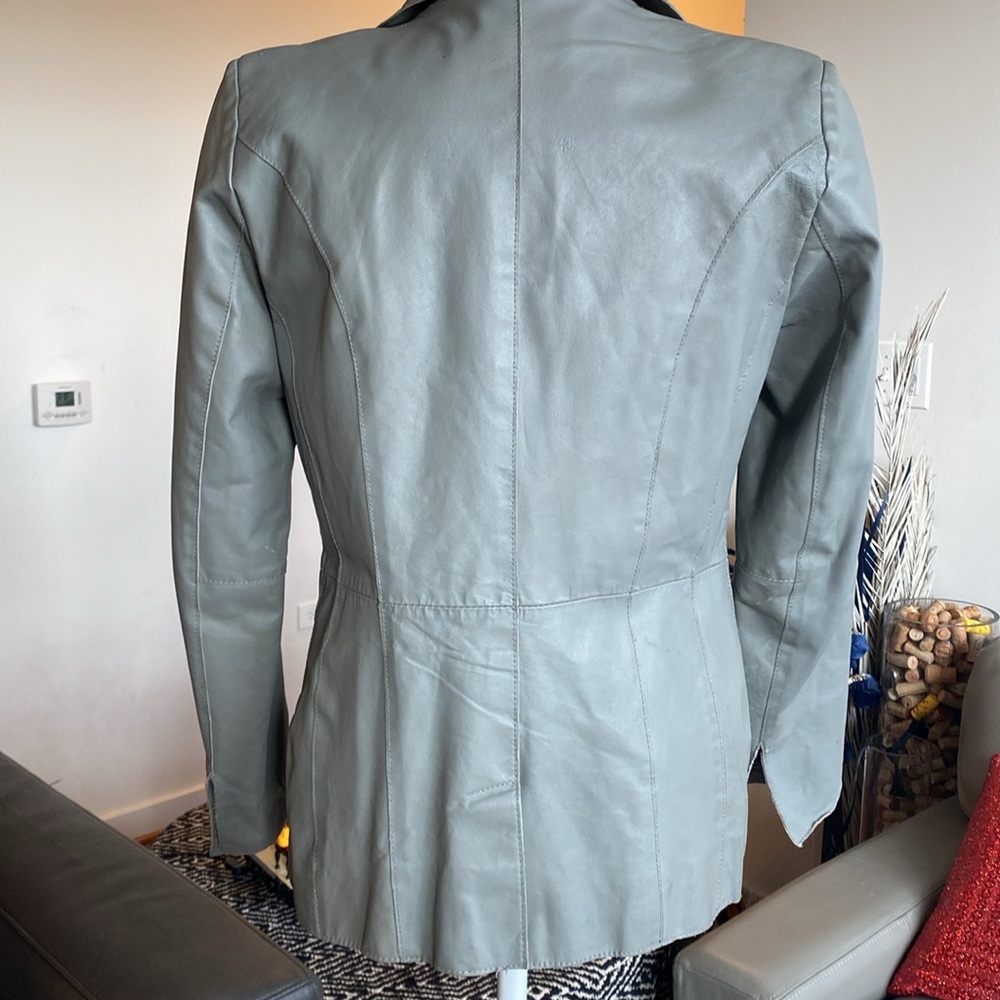 Distressed Leather Jacket - Picture 5 of 10